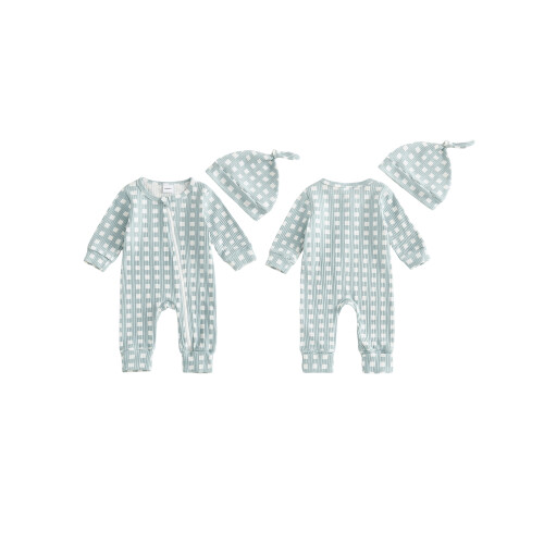 (Newborn, Blue) Set de 2 cu căciulă. 1