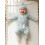 (Newborn, Blue) Set de 2 cu căciulă. 6