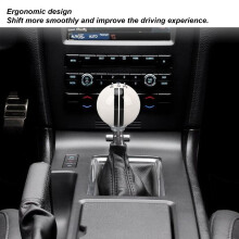 White Black 5 Speed Manual Shift Knob for Mustang