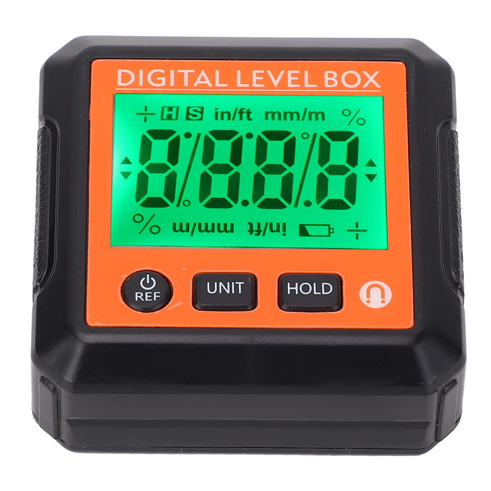 Digital Level Box With Magnet, 4X90 Protractor, Orange 7891390932681