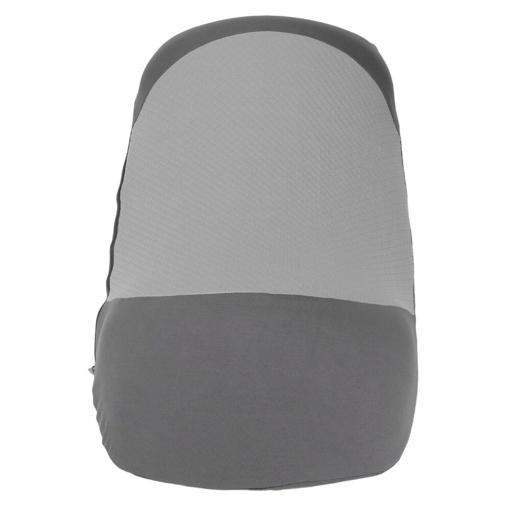 Black/Gray Ergonomic Lumbar Support Pillow 55X26x11cm Memory Foam