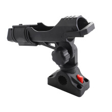 360 Rotatable Fishing Rod Holder for Kayaks & Canoes, Black