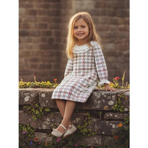 (2-3 Years, Multicolor) Φόρεμα Houndstooth για για πάρτι. 2