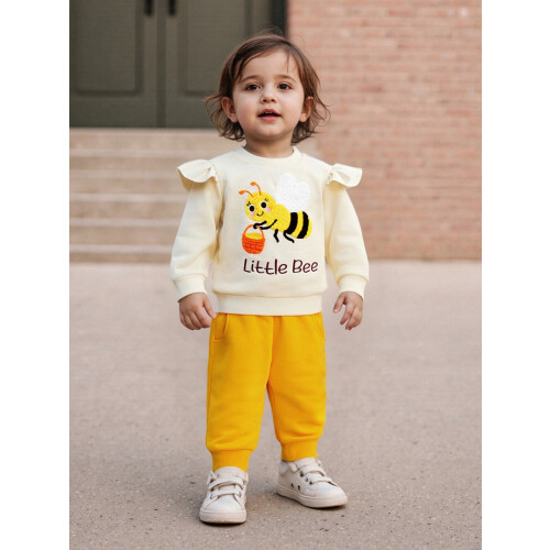 (12-18 Months, Yellow) Φθινοπωρινά ρούχα για με παντελόνι 2