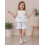 (4-5 Years, White 1) Set de vară scurți volanati. 6