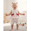 (6-12 Months, White) Set de vară scurți volanati. 4