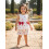 (6-12 Months, White) Set de vară scurți volanati. 6
