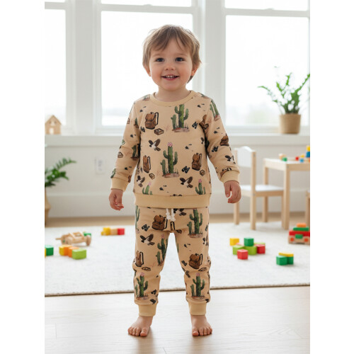 (12-18 Months, Beige) Conjunto de 2 cintura elástica 2