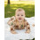 (3-4 Years, Beige) Conjunto de 2 cintura elástica 4