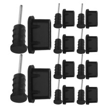 30Sets Silikon USB C Staubschutzkappen Für Handy Schwarz