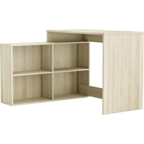 DEMEYERE Eckbüro zeitgenössisch Dekor Eiche Shannon - L 112 cm - NAGANO 2