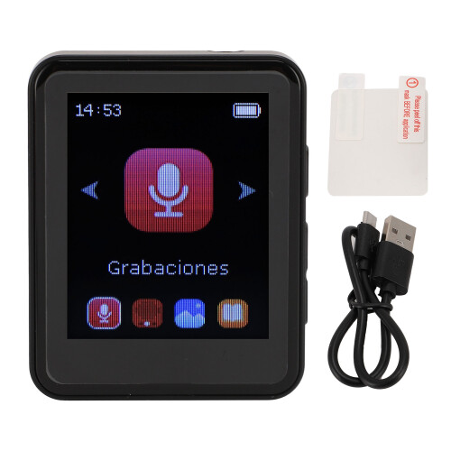 1.8" Touch Screen MP3 MP4 Player 128GB Expandable Bluetooth Portable Black 1