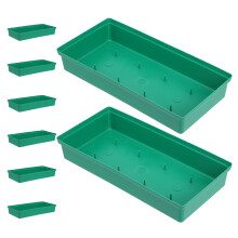 24Stk Rechteckige Blumenhalter PP Grün Für DIY Blumengestecke