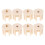 40Pcs Roller Blind Replacement PP Clutch Plugs Beige for Home Use 3
