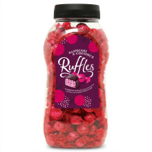 Jameson's Raspberry Ruffles 1.5kg Jar - Wrapped Coconut & Dark Chocolate Bars