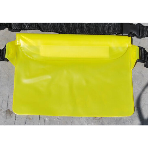 Pochette étanche à trois couches scellée 22x23cm jaune 2