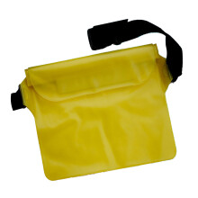 Dry Bag Waist Pack Waterproof PVC Three-Layer Seal & Touch Screen Yellow