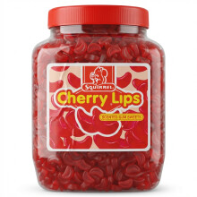 Squirrel Cherry Lips 2.25kg Jar - Traditional Fruity Floral Gums Bulk Sweets