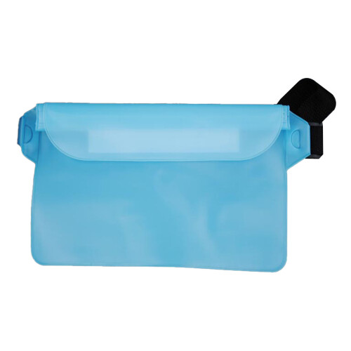 Waterproof PVC Waist Pack with Touchscreen Dry Bag, Light Blue 1