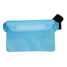 Waterproof PVC Waist Pack with Touchscreen Dry Bag, Light Blue