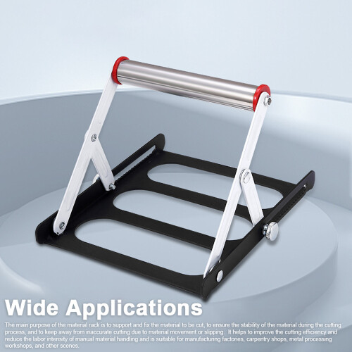 55-135mm Adjustable Material Rack for Cutting Machines, Foldable Support