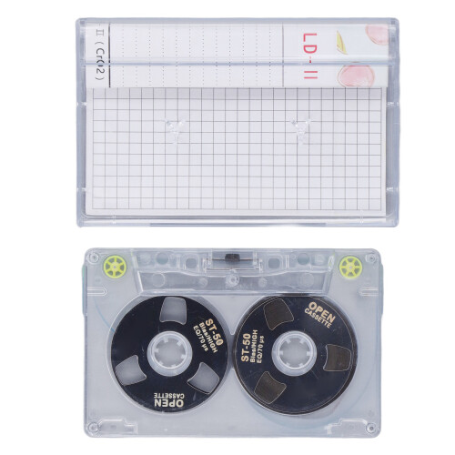 DIY cassette vierge 46 min 10x6,5x0,9 cm noire 1