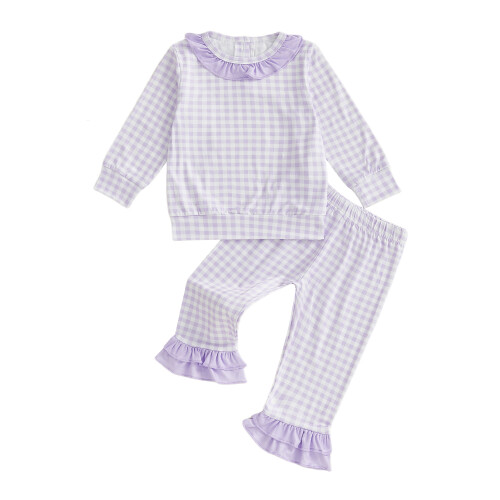 (2-3 Years, Purple) Σετ παντελονιών 2 μακριά μανίκια