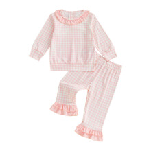 (18-24 Months, Pink) Σετ παντελονιών 2 μακριά μανίκια