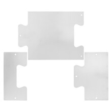 2Ensembles Plaques Kick Plates Acier Inoxydable Pour Portes Durables