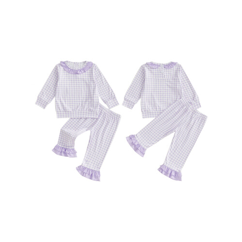(12-18 Months, Purple) Σετ παντελονιών 2 μακριά μανίκια 1