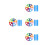 4Sets Leichter Multicolor Fallschirm Kinder Sensory Integration 5