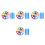 4Sets Leichter Multicolor Fallschirm Kinder Sensory Integration 8