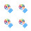 4Sets Leichter Multicolor Fallschirm Kinder Sensory Integration 9