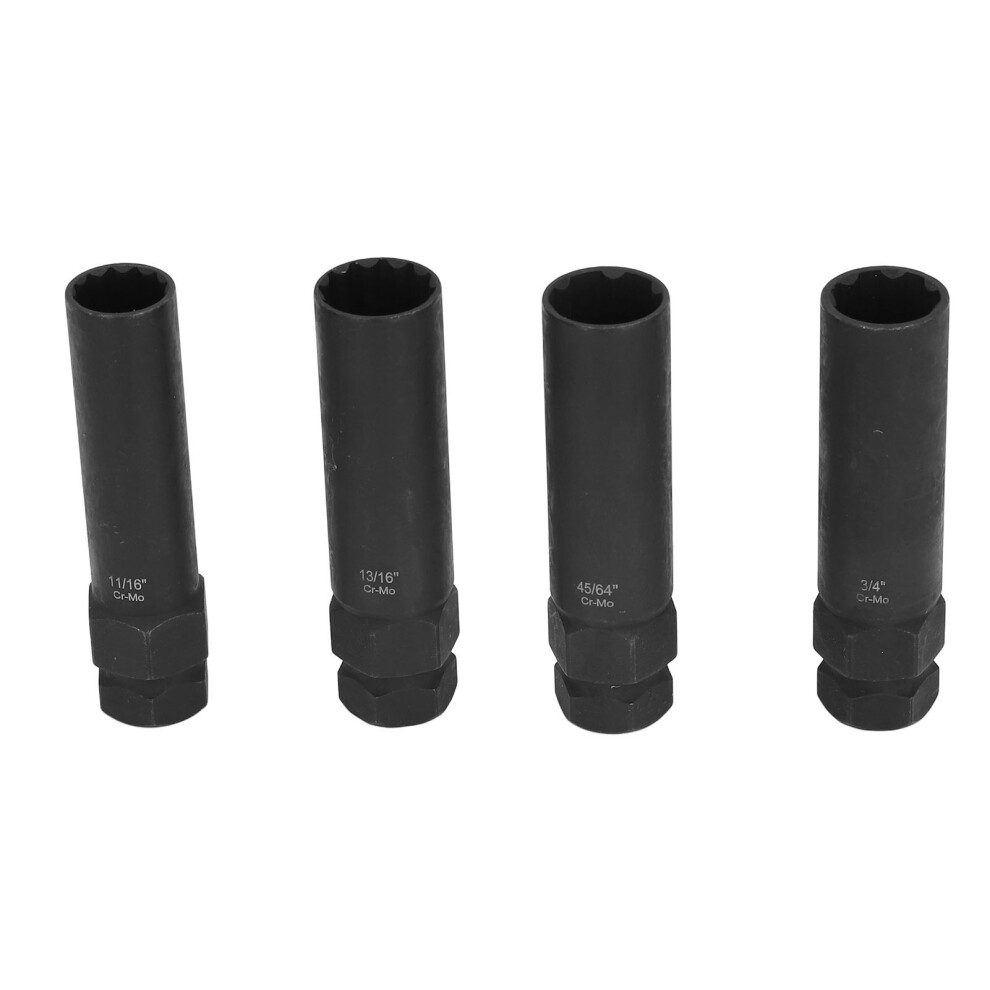 8 Piece Lug Nut Socket 5/8-45/64in Cr Mo Thin Wall