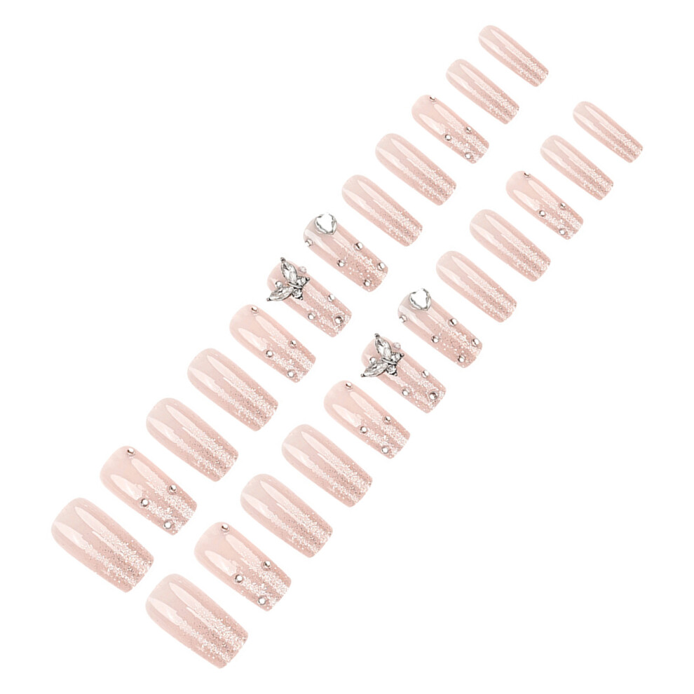 Creation-3C Rhinestone False Nails For Stage Performance