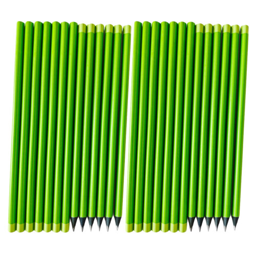 100Pièces Crayons En Bois Hb Vert Pour Et Précis 1
