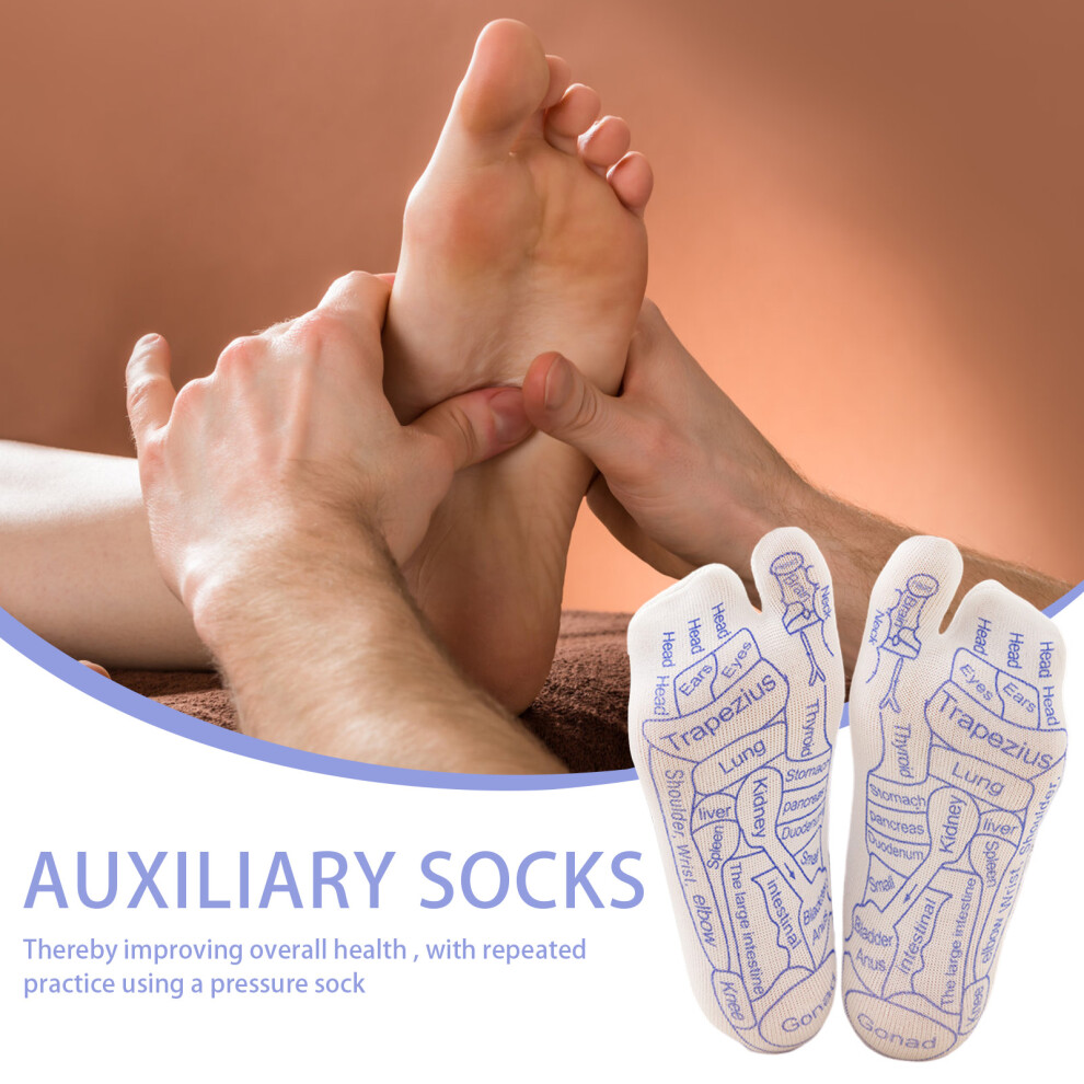Dachuang Beauty (Green, 3-Piece Set) Foot Massage Socks For Blood Circulation - Men & Women