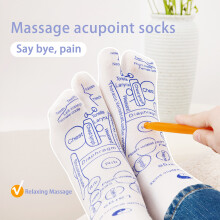 (Amber, 3-piece set) Foot Massage Socks for Blood Circulation - Men & Women