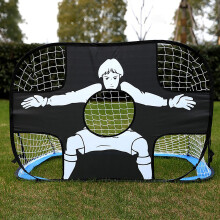 (Blue) Portable Foldable Soccer Goal for Indoor/Outdoor