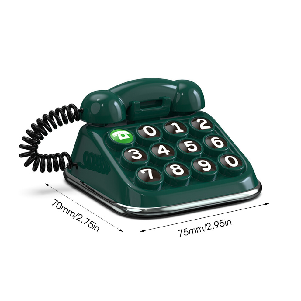(Green) Creative Phone-Shaped Car Parking Number Card Green 6017806814667