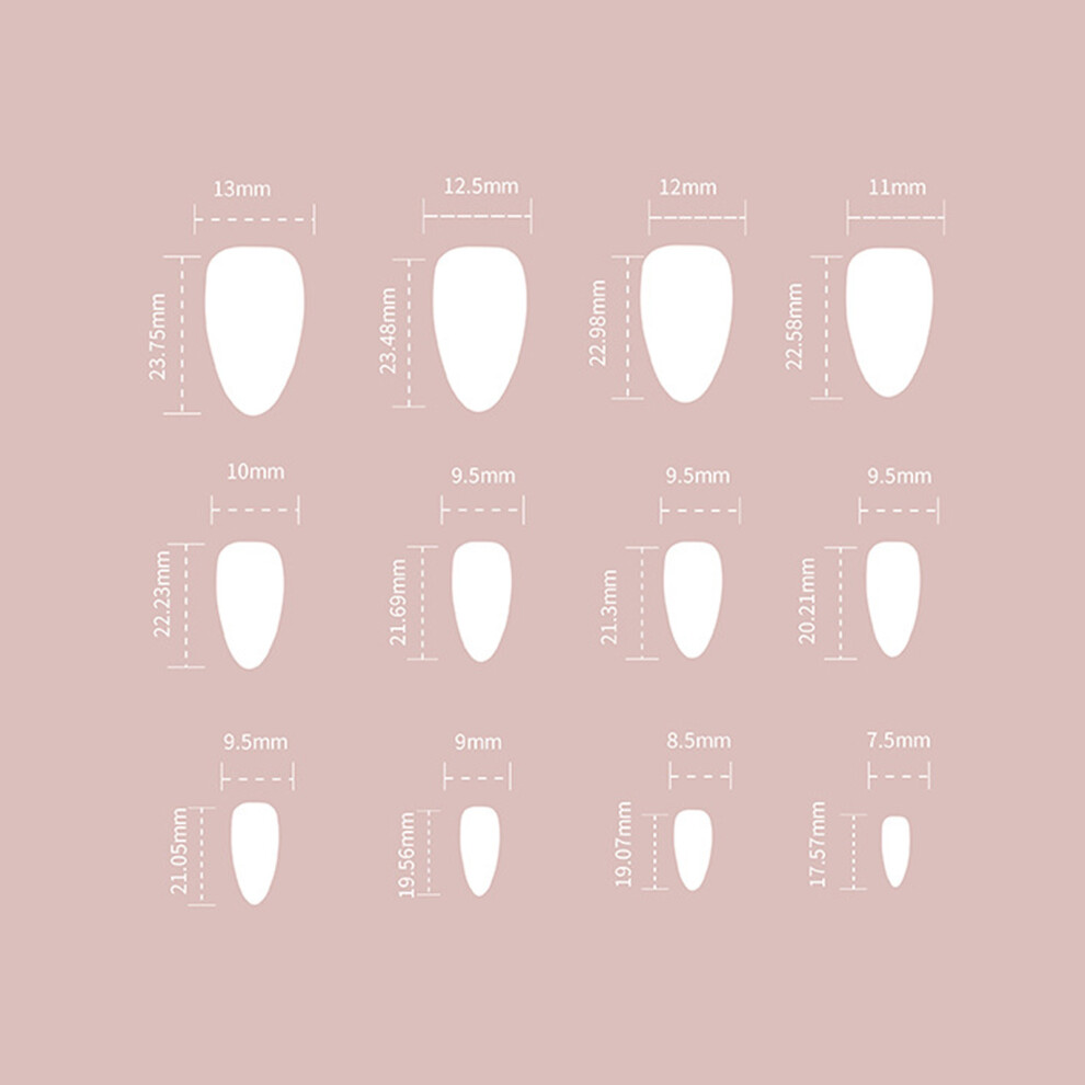 Creation-3C Pink French Tip Fake Nails - Natural & Unbreakable