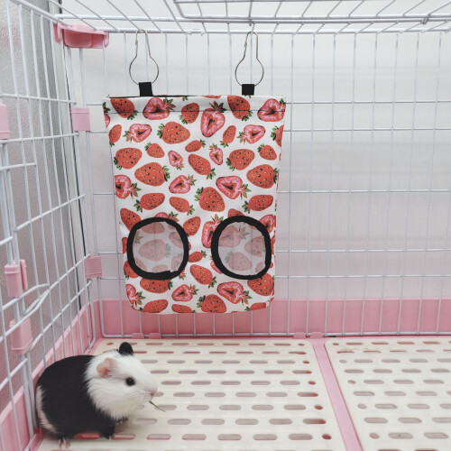 (S) Rabbit Hay Feeder Hanging Bag for Pets 1