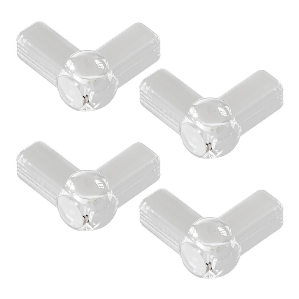 Penghui-Toys (Transparent, L Shaped 4 Pack) Soft Silicone Baby Table Corner Protectors