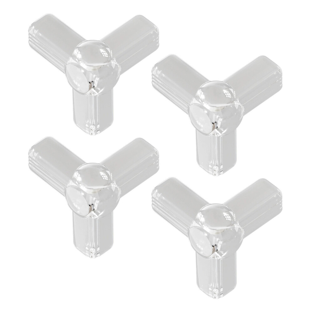Penghui-Toys (Transparent, T Shaped 4 Pack) Soft Silicone Baby Table Corner Protectors