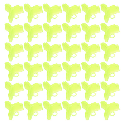 100Pièces Bouchon De Hameçon Triple Crochet Vert Clair Pêche