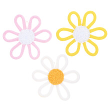 6Pcs Baby Girl Nursery Daisy Wall Hanging Boho Cotton Rope Decor