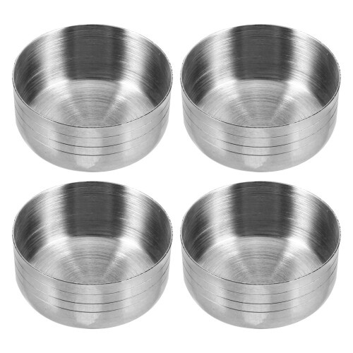 8Pièces Couvercles Shaker Argentés Pour Cocktails Maison 1