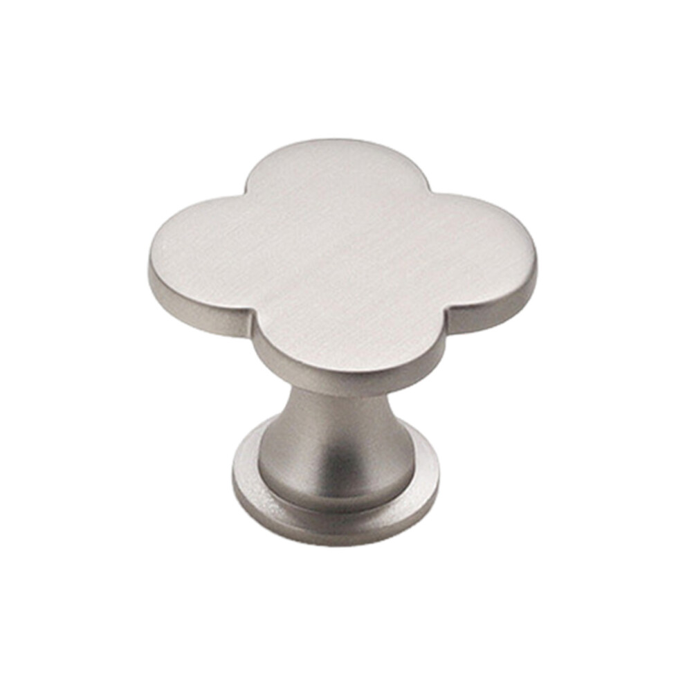 (Matte Brushed) Clover Zinc Alloy Cabinet Knob For Kitchen Wardrobe 6001832671578