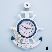 (A) Creative Anchor Wall Clock for Home Decor