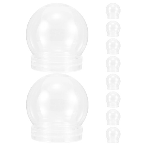 30Pièces Bocaux Globes À Vis En Clair Pour Créations DIY 1